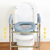 Toilet Height Booster Mobile Shelf Toilet Armrest Elderly Stool Adjustable Cushion Chair Suitable For Aging 2
