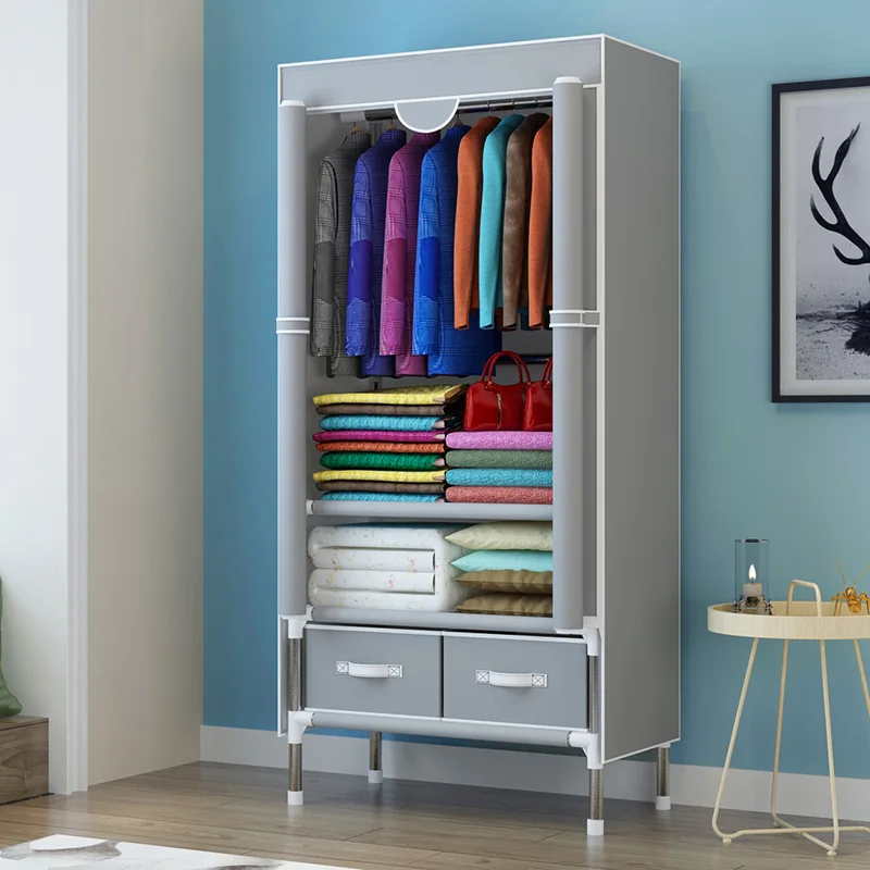 Furniture Simple Wardrobe Thickened Storage Cabinet Fashion Shelves Minimalist Modern storage cabinet cloth wardrobe fabric wardrobe