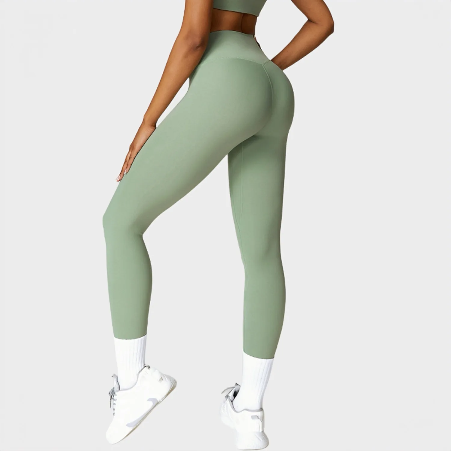 High-waisted Buttocks Grinding Yoga Pants Women Running Fast Dry Fitness Elastic Pants Outside Wearing Thin Tight Sports Pants