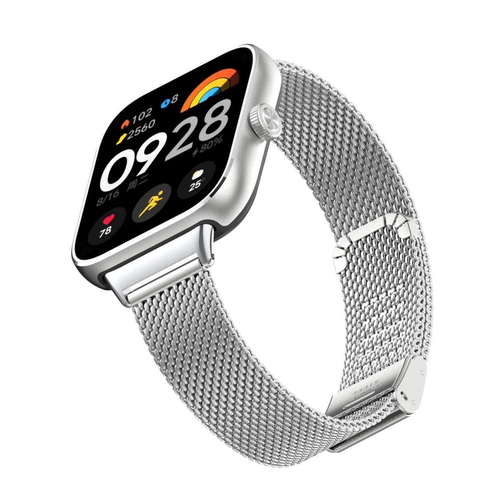 Premium Stainless Steel Metal Strap for Smartwatch - Elegant Watchband Bracelet