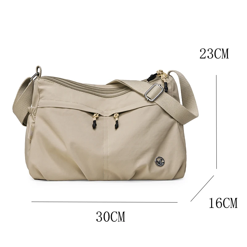 Women's Large-Capacity Shoulder Bag with Three Pockets: Multi-Pocket Nylon Tote—The Perfect Choice for Moms' Shopping Trips - 6
