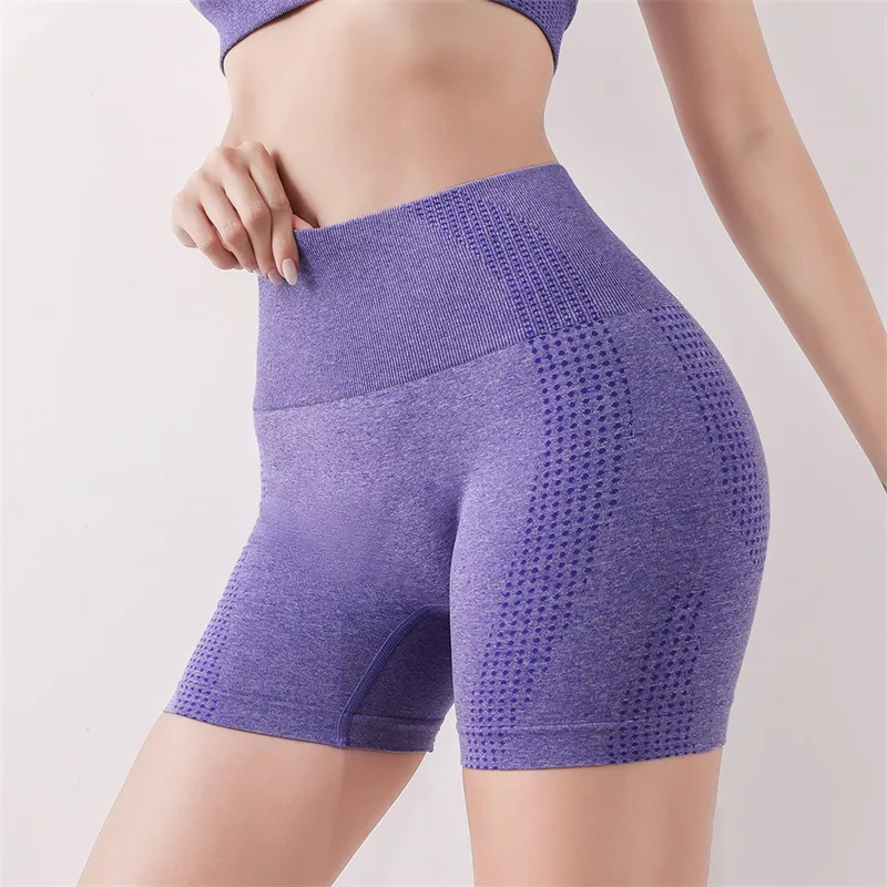 Lady Yoga Shorts High Waist Workout Shorts Fitness Yoga Lift Butt Fitness Women Gym Running Short Pants Sportswear