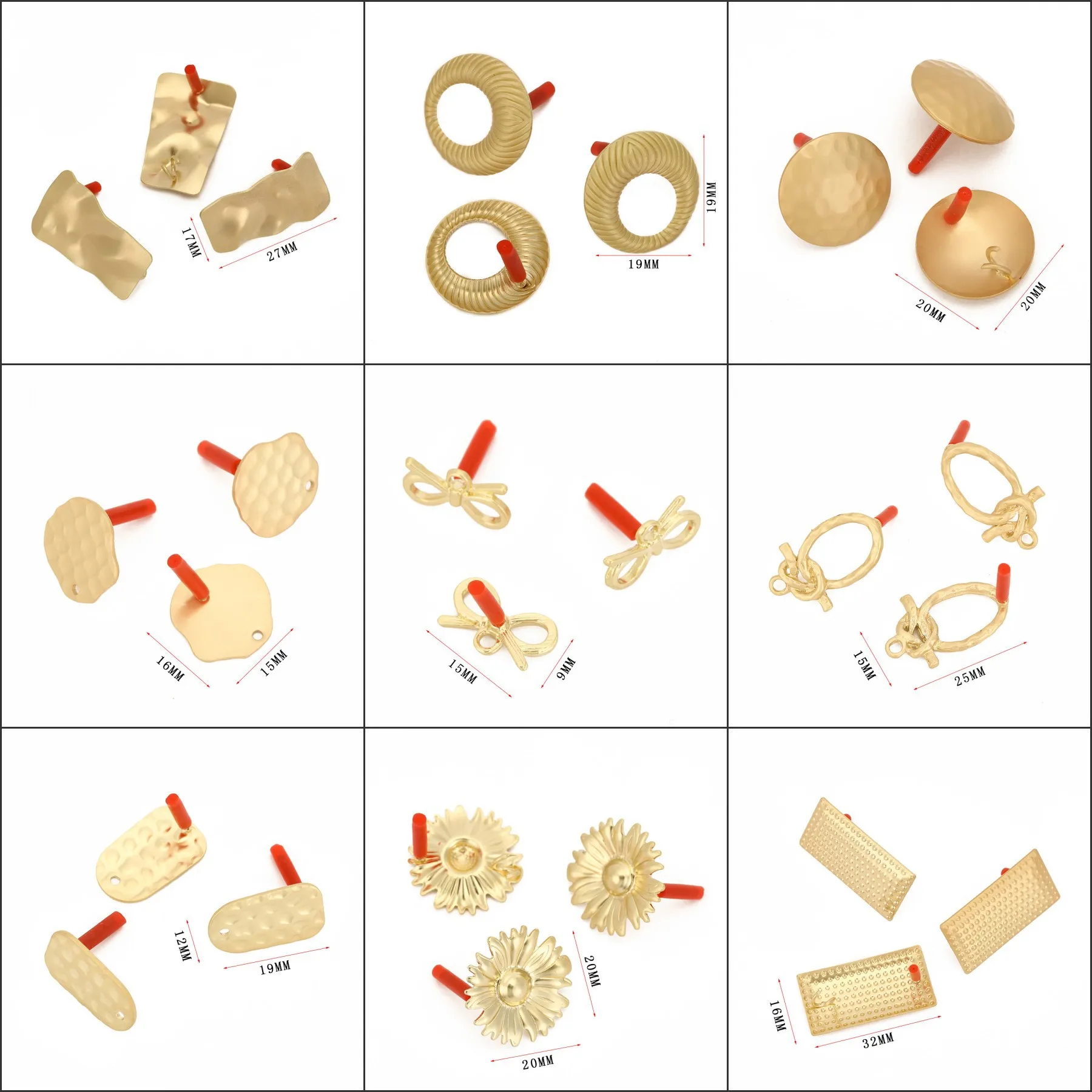 pendientes-geom-tricos-circulares-de-color-dorado-20-piezas-postes