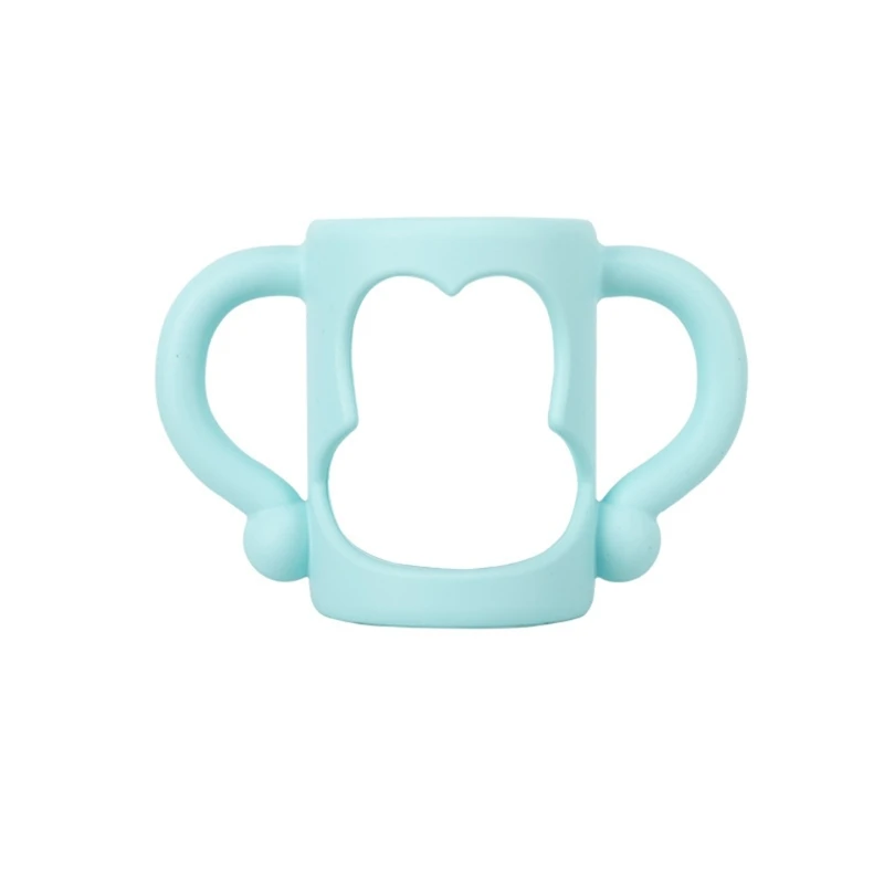 Silicone Baby Bottle Holder Feeding Bottles Easy Cleaning Easy Grip Hand Shank For Auxiliary Milk Drinking baby feeding accessories