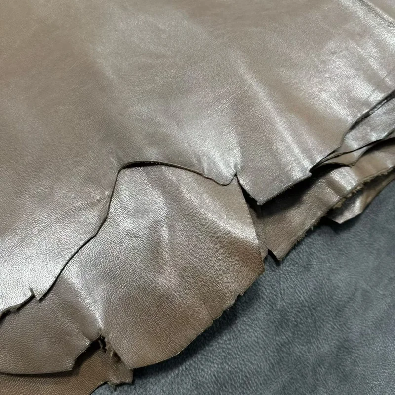 회녹색 한국산 일등급 양가죽, 오일왁스 스타일, 0.8-1mm, 4-5Sf