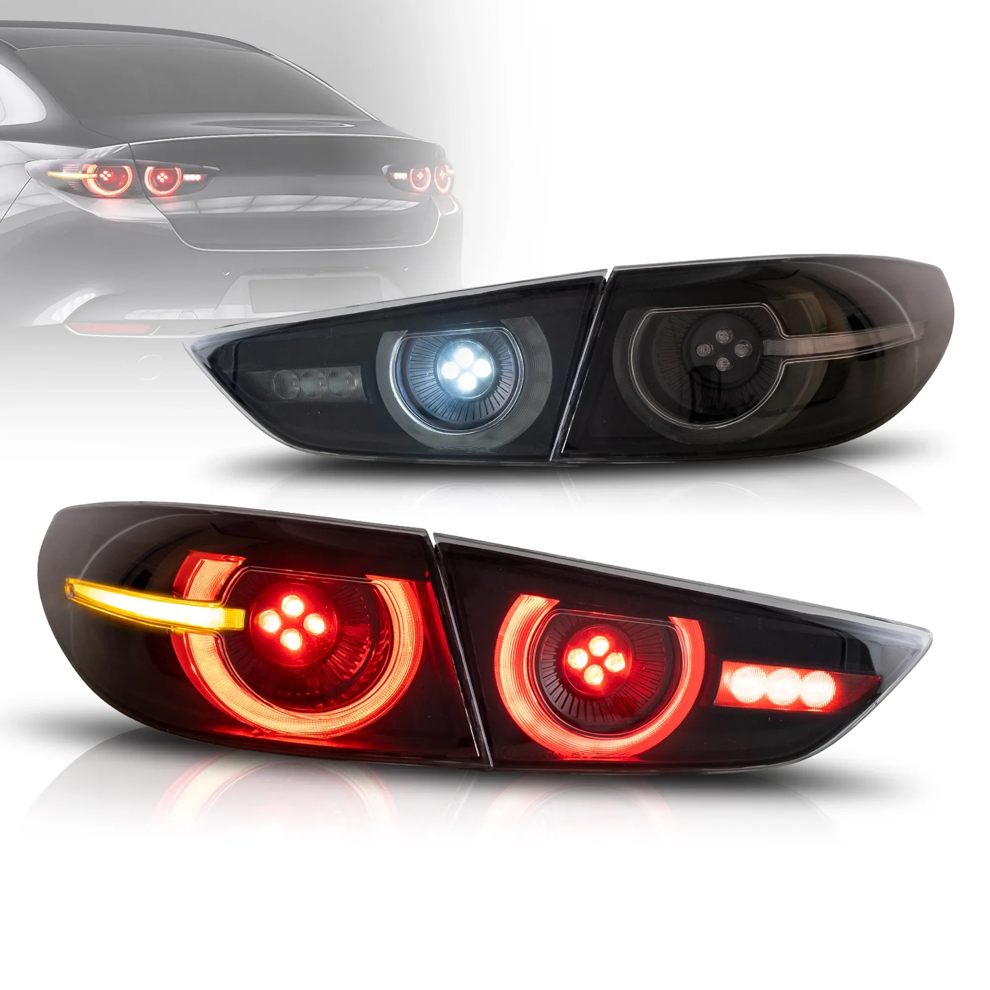 Vland Led-Achterlichten Voor 3 Axela Sedan-Met Dynamische Welkomstverlichting