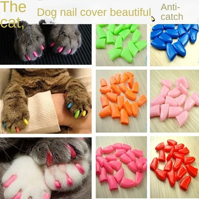 Pet Nail Cover Anti Scratch Cover Suitable For Dogs Cats Nail Covers Cat Dog Paw Covers Anti Cat Scratch Cat Accessories 2