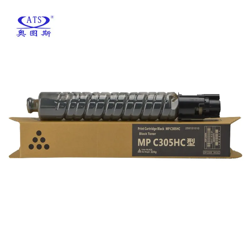 Cartucho de Toner para Ricoh Aficio Mpc 305 Compatível Toner em pó Copiadora Peças de Reposição 1pc Mpc305 C305 Bk224g Cmy83g tn - Imagem 4