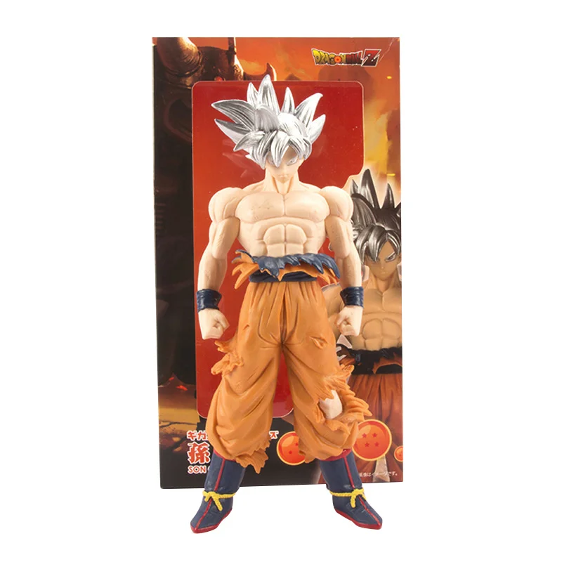 Dragon ball super prata cabelo ultra instinto son goku figura kakarotto  figuras pvc 31cm anime figuras estátua collectible brinquedo do miúdo