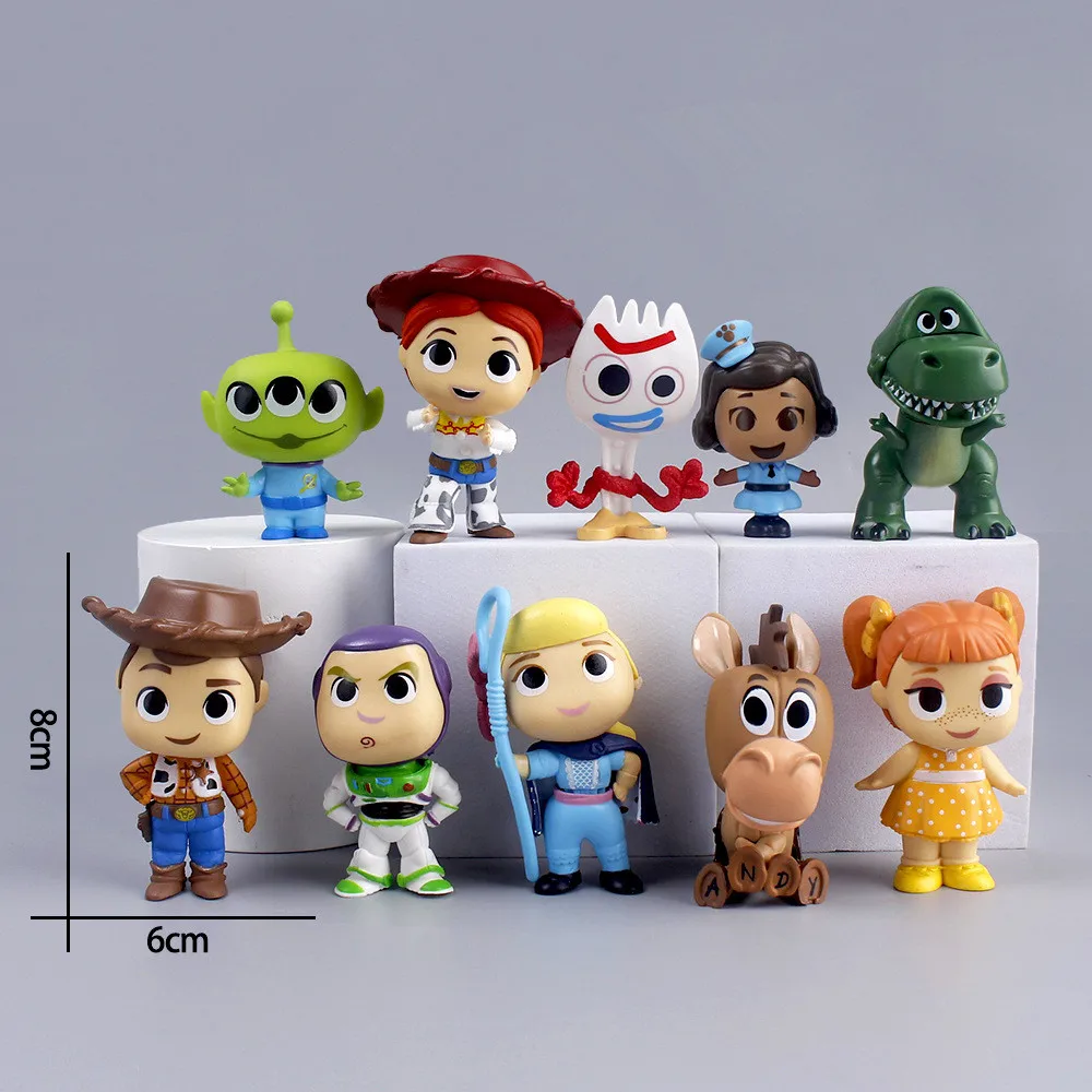 Anime Disney Toy Story Woody Jessie Rex Dolls Figurine Toys Buzz Lightyear Action Figure Model Ornaments Gift 1PCS Randomly