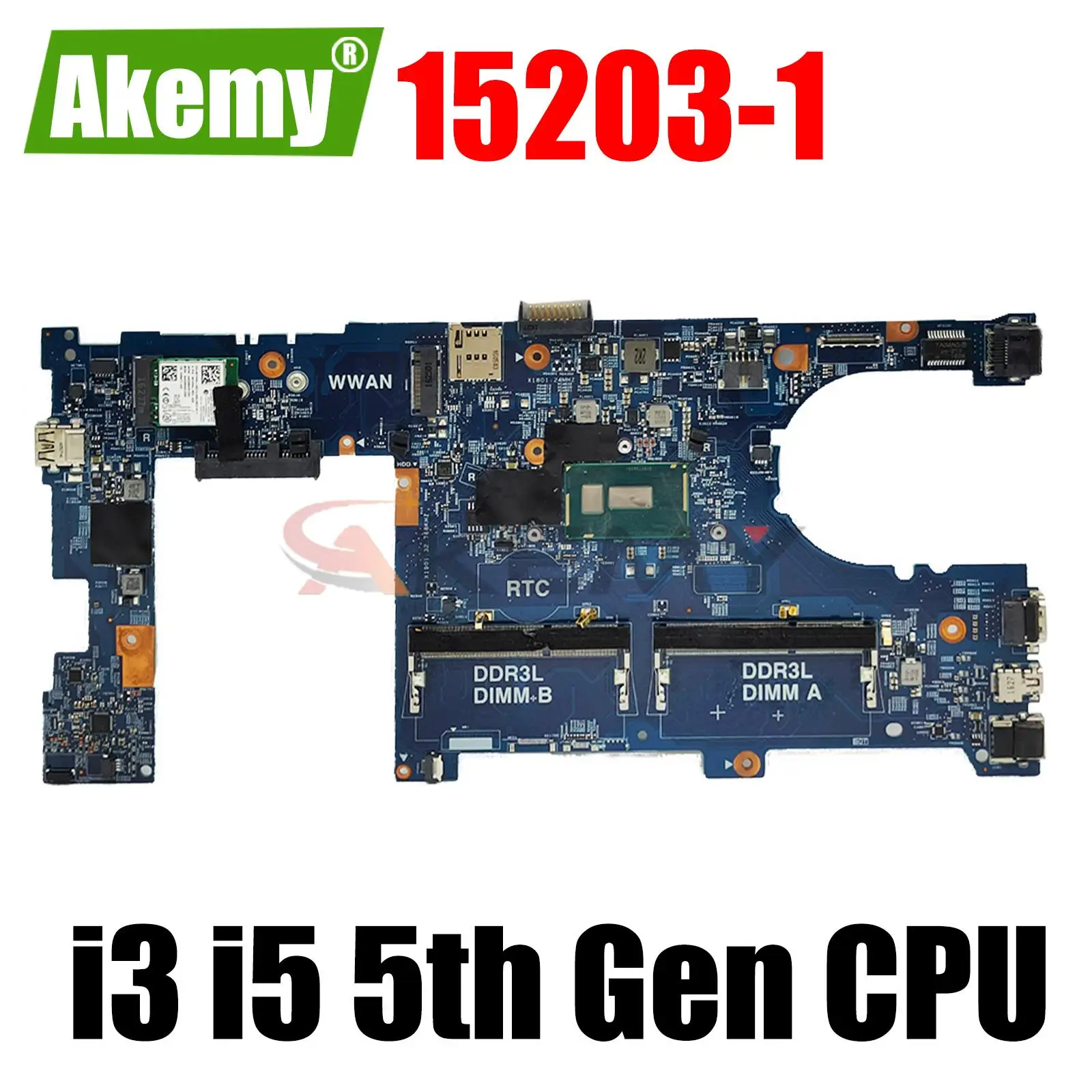 

Материнская плата для ноутбука DELL latitude 3350 L3350, материнская плата 15203-1 CN-028CG2 0P0WRG, материнская плата с pentium cpu i3 i5 5-го поколения ЦП