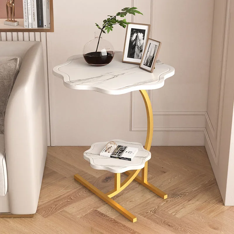 Tavolino Di Lusso In Ferro Vassoio Per Camera Da Letto Telaio Mobile Caricatore Tavolino In Metallo Semplice Mesa Auxiliar Salon Mobili Multifunzione