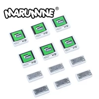 Marumine Classic Building Blocks Tile Computer Keyboard 5Sets MOC Build Brick City View Parts Accessories Compatible 3068 3069 1