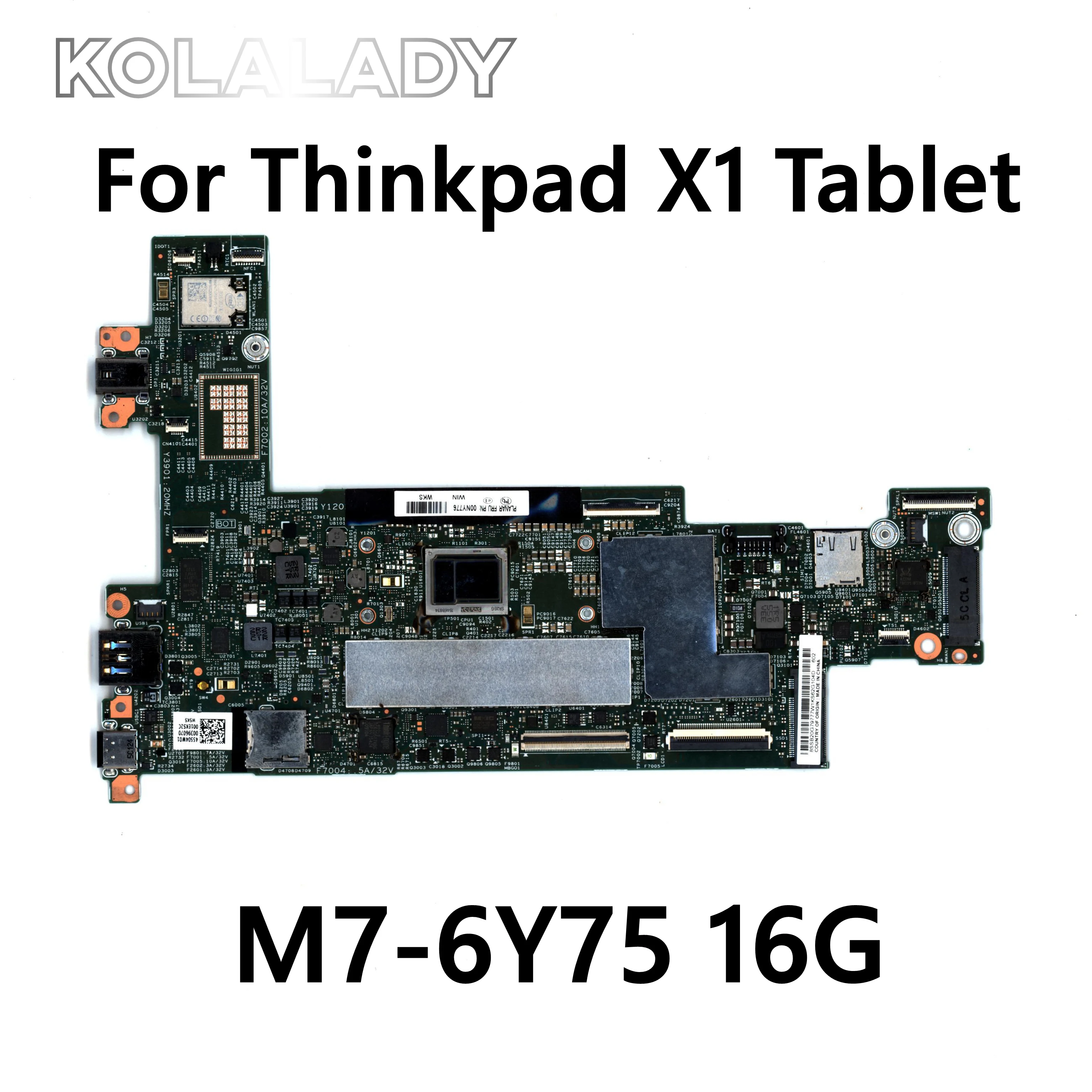 

15218-2 LGF-1 MB 448.04W08.0021 Mainboard For Lenovo ThinkPad X1 Tablet X1T Laptop Motherboard Fru 00NY843 CPU M7-6Y75 16G-RAM