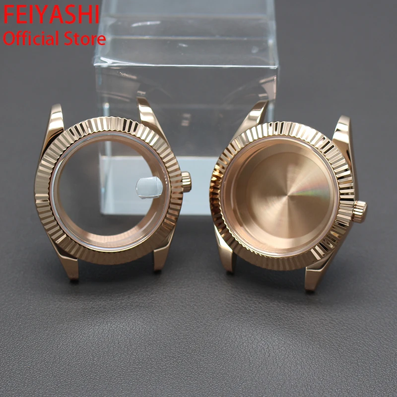 

36mm/40mm Luxury Men's watch Cases Oyster Day Date Suitable For NH34 NH35 NH36 38 Miyota 8215 Movement 28.5mm Dial High Quality