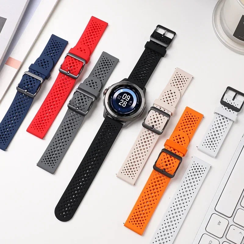 Premium Sport Silicone Strap - Universal 22mm Watch Band Replacement