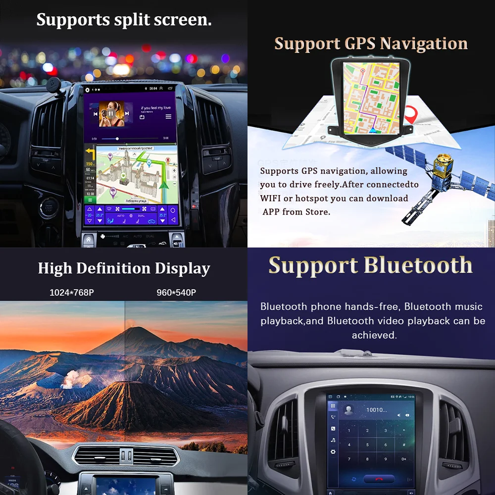 9.7'' Android 13 For Hyundai Sonata 2010 - 2018 Video Player Navigation Multimedia Automotiva Wireless Carplay BT Tools 5G WIFI