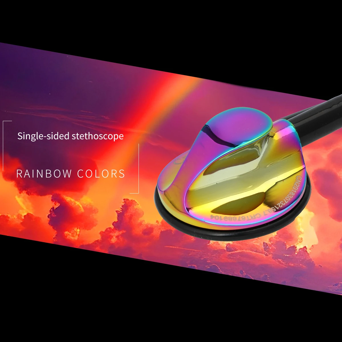 Carent Rainbow Medical Stethoscopes Universal Professional Cardiology Stethoscope Dual Fetal Heart Medical Equipment Health Care