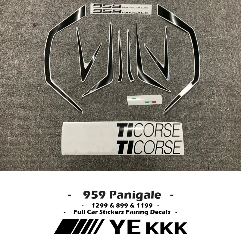 

For Ducati 959 PANIGALE 899 959 1199 1299 Full Car Stickers Fairing Decals Shell Line Stickers All Logo 959