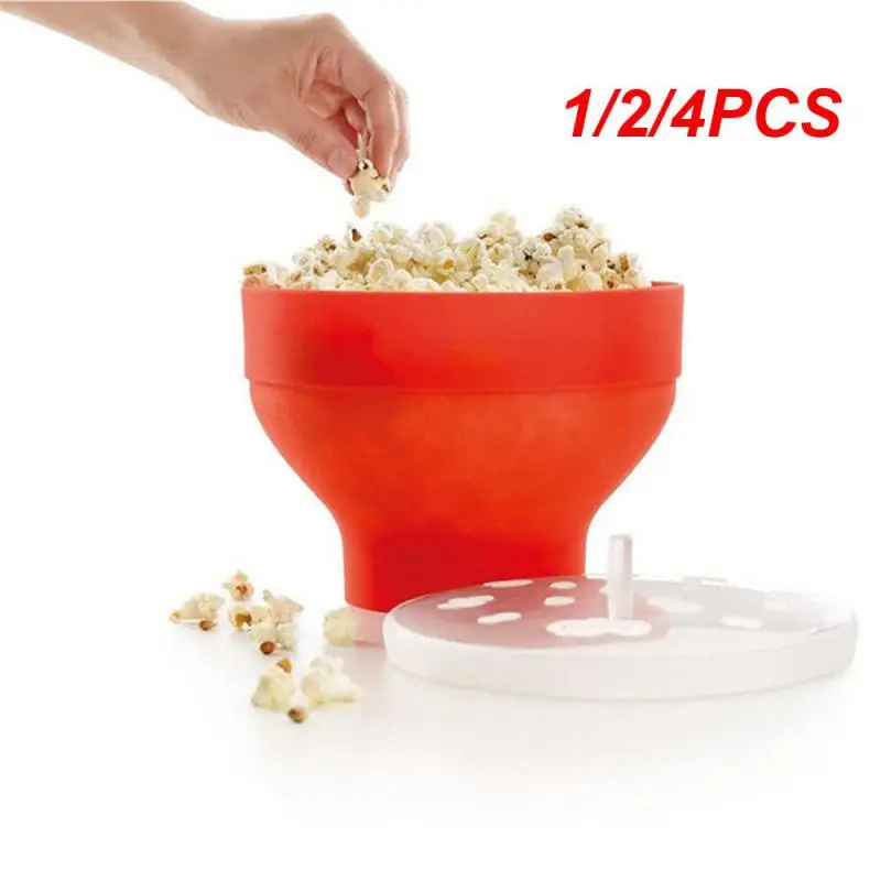 1/2/4 Pz Silicone Ad Alta Temperatura Popcorn Maker Chips Piatto Di Frutta Casa Microonde Popcorn Maker Pieghevole Cottura Popcorn