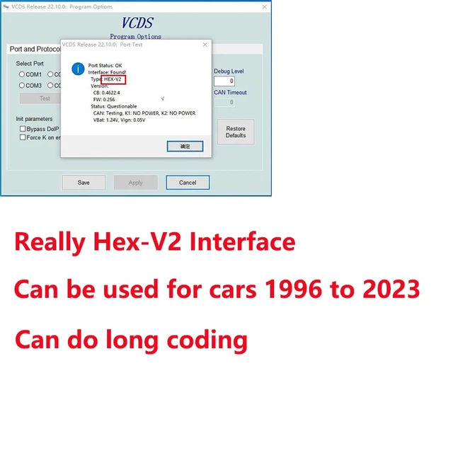 2022 Vcds Hex V2 Cable Hex Interface Vaggcom 22.3 For Vw Audi