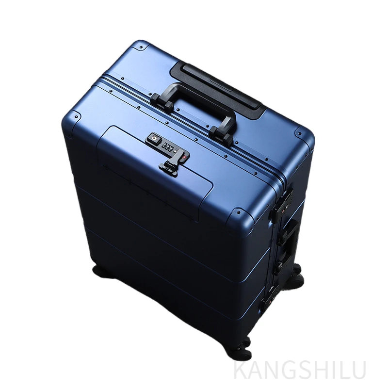 Aluminum Magnesium Alloy Luggage Trolley Case 20''24''28''-Inch Travel suitcase with wheels Boarding Password Suitcase Fashion