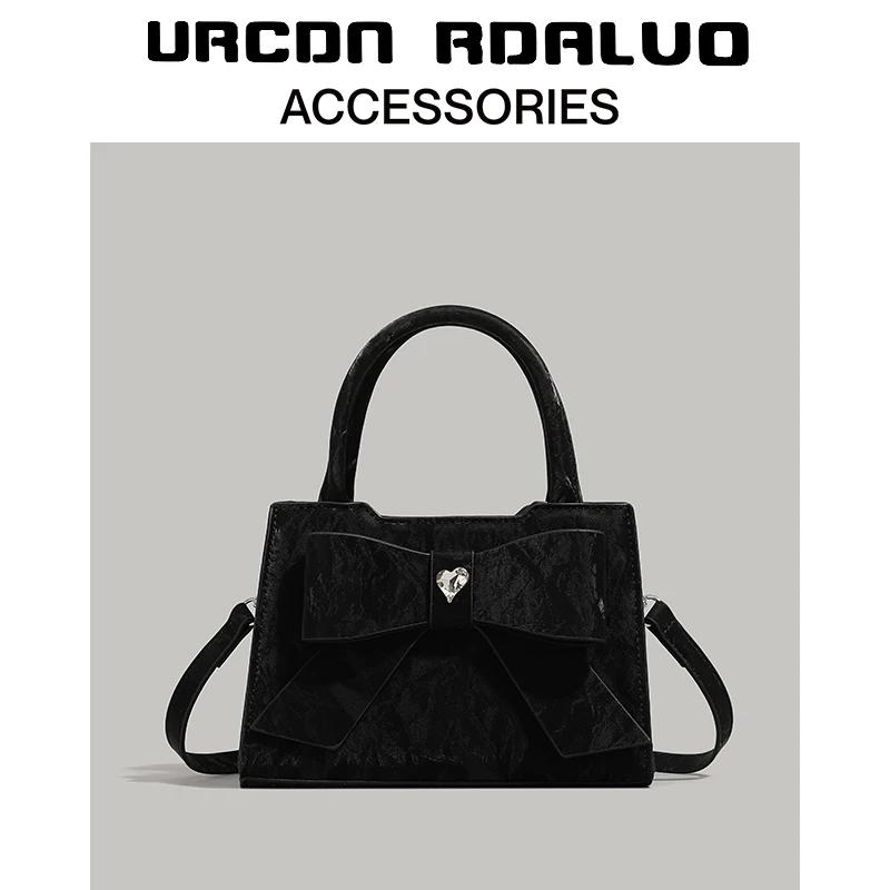Ladies Simple Small Square Bag Sweet Cute Handbags for Women Spring Summer All-Matching Graceful Shoulder Messenger Bags