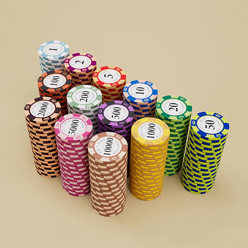 Texas Hold'em Chip Coin Baccarat Plastic Card Chess Room Special Token Money Chip Cards Used for Playing Mahjong