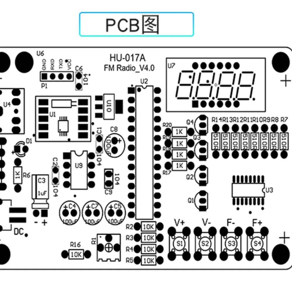 Kit Radio FM Fai-da-Te con Frequenza Regolabile 87-108MHz, Display Digitale, Progetto di Saldatura DIY, Pratica di Saldatura RDA5807S - immagine 6