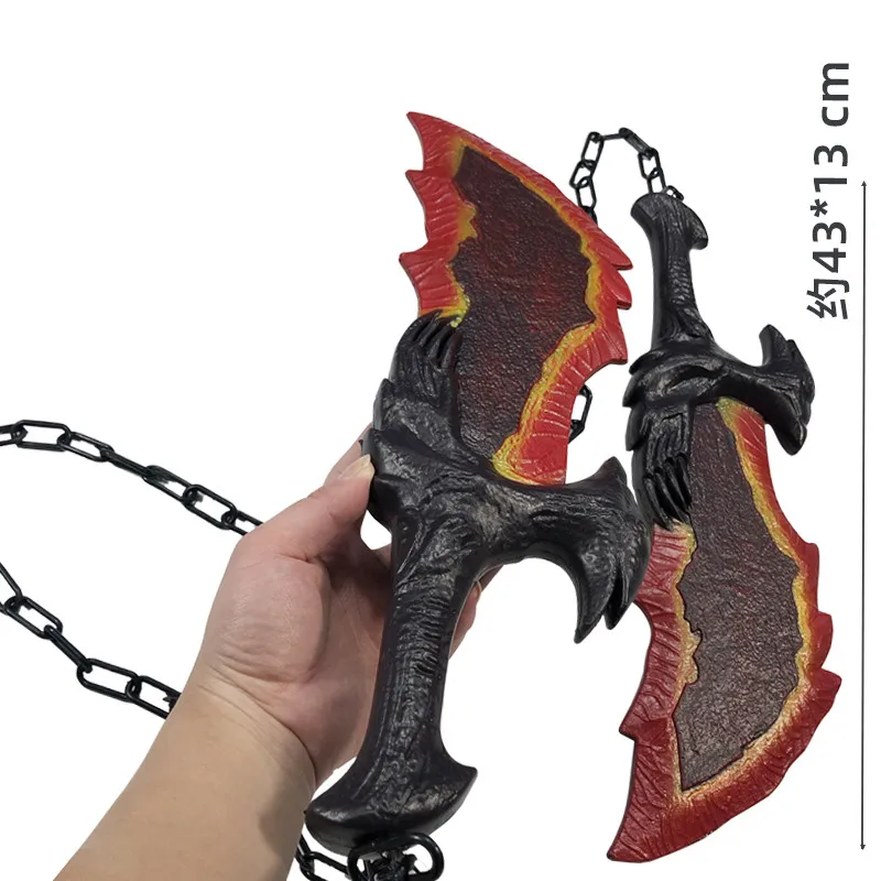 

Cosplay God of War 4 Chaos Blade Flame Tomahawk Chained Axe 1:1 Prop Weapon Role Playing Ghost Beast Leviathan Axe PU Model