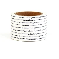 2023 NEW 1PC 10M Decorative Vintage Paper Script 30mm Wide Washi Tape for Planner Adhesive Masking Tape Cute Stationery 1