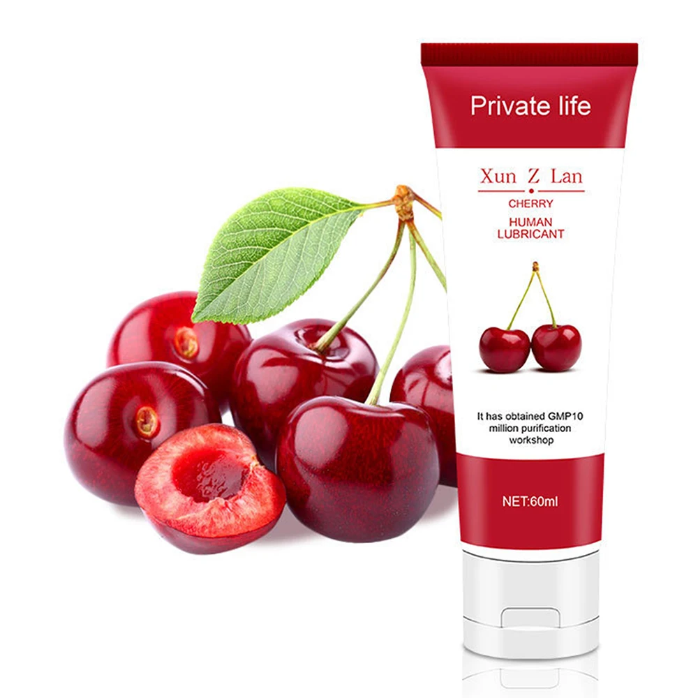 Edible Lubricant Strawberry Flavor Lubricant for Sex Water Based Lubricant Oral Sex Anal Vagina Orgasm Gel Adult Goods