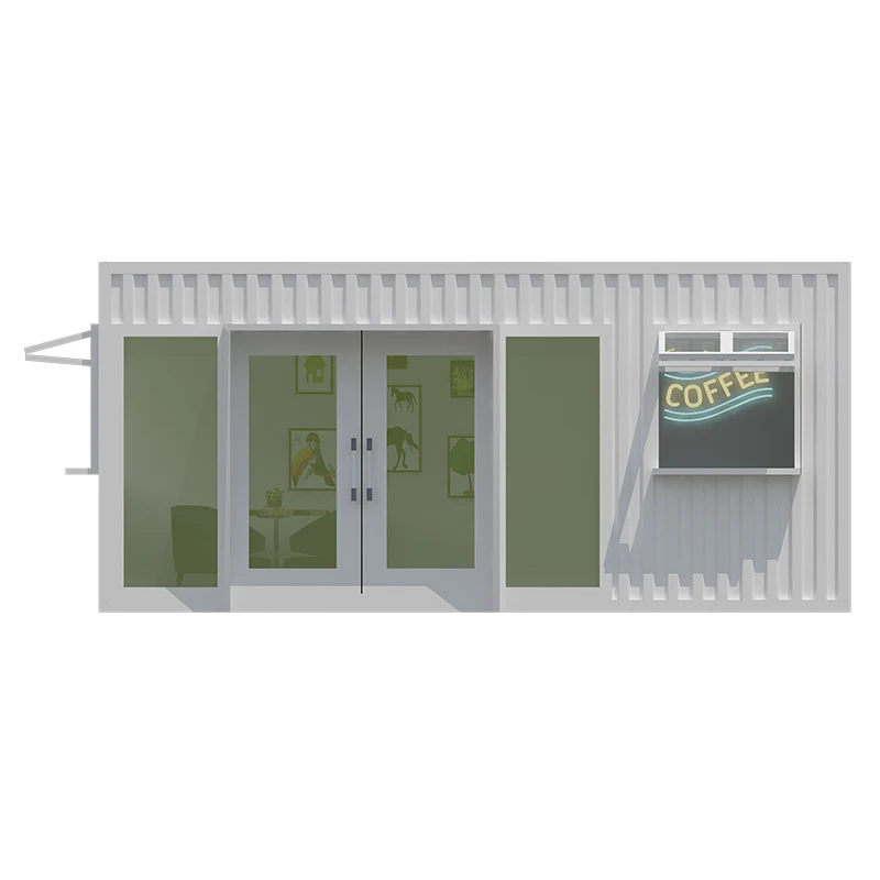 Personalized pink container house publicity and advisory service kiosk