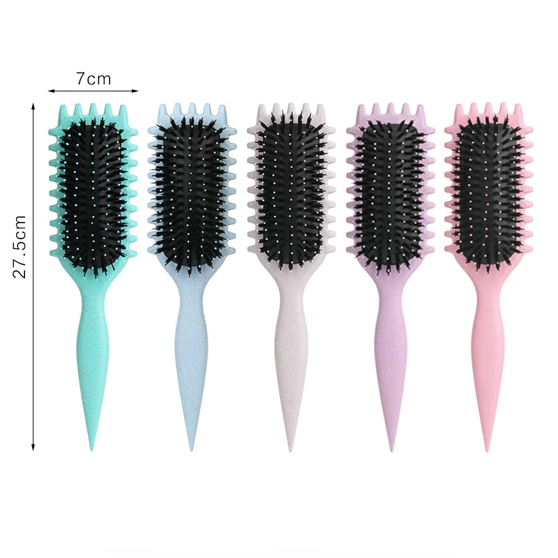 Women's Hair Comb Hollow Shaped Curly Hair Comb Multi Functional Scalp Massage And Anti-static Fluffy Hair Brush Hairstyle Tools 6