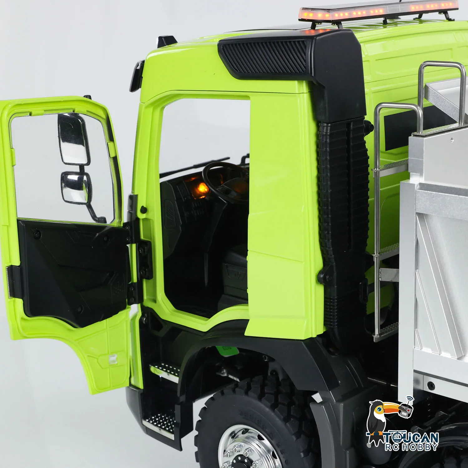RTR LESU 1/14 Scale RC Hydraulic Dump Truck Model FMX Cabin 8X8 Metal Chassis Dumper with Lights Sounds Battery Toy THZH1960 5