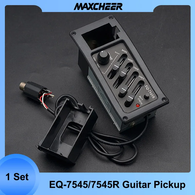 Guitar Preamp Amplifier Equalizer EQ 4-Band Acoustic Piezo