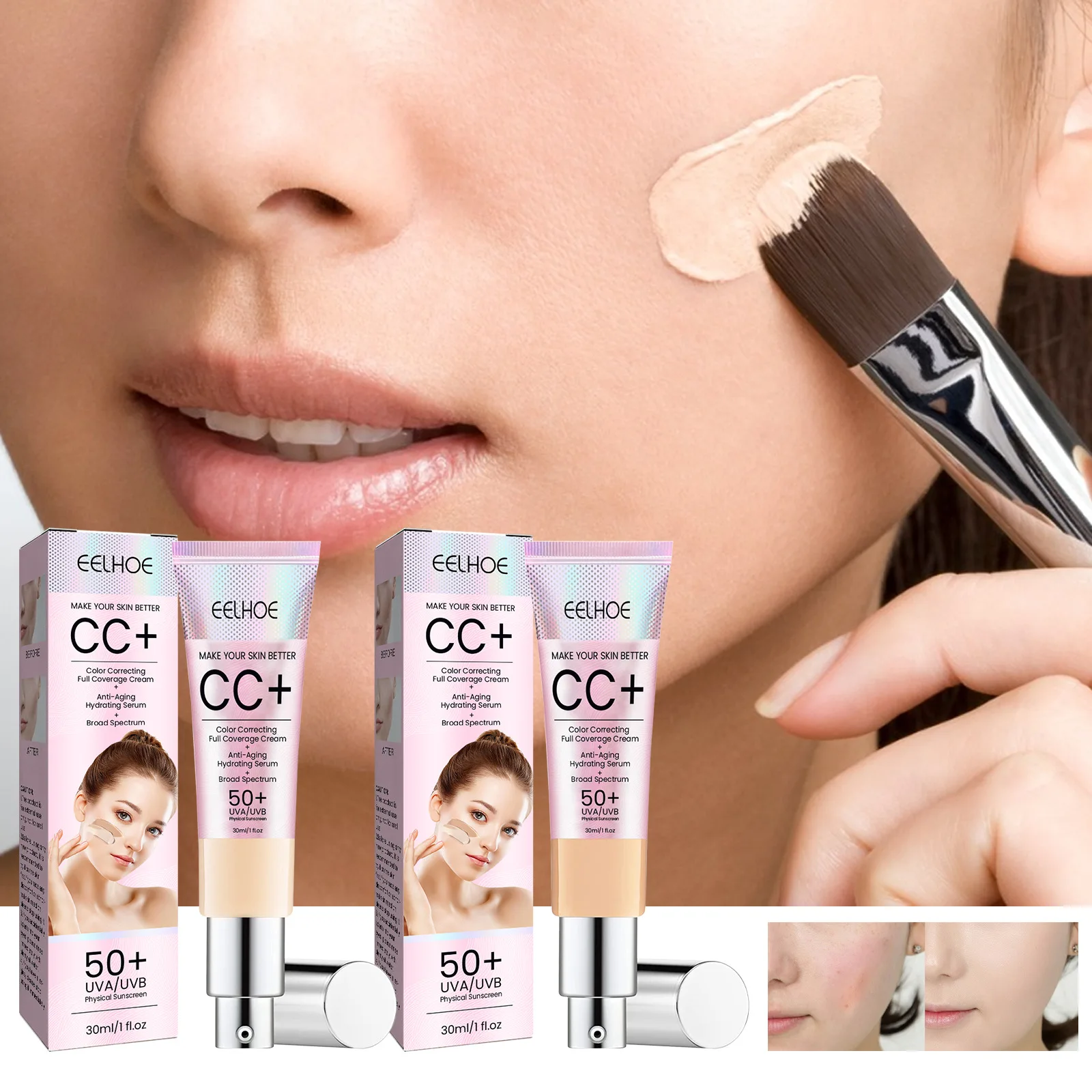 Waterproof Makeup Concealer CC Cream