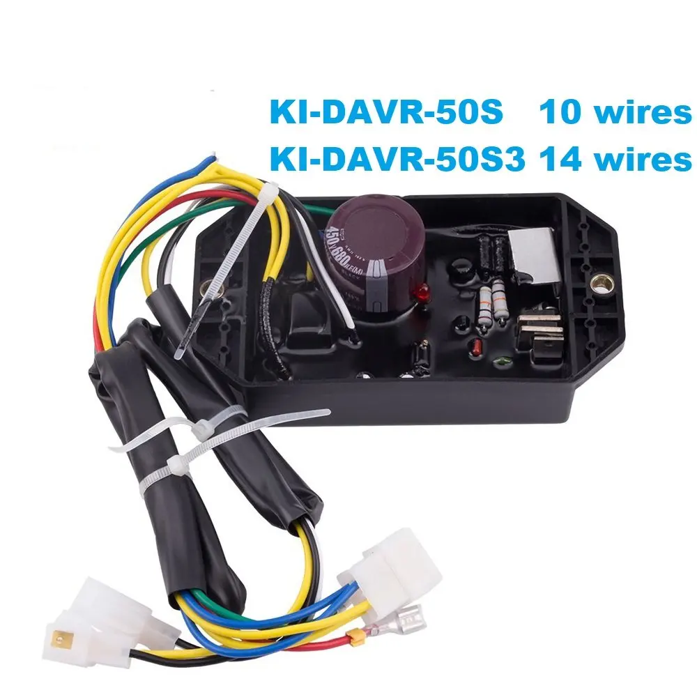 Ki-Davr-50S 50S Kipor Generator Avr Regolatore Di Tensione Automatico Monofase Volt Stabilizzatore 10 Fili Kde6500T Kde6700T Kde3500T