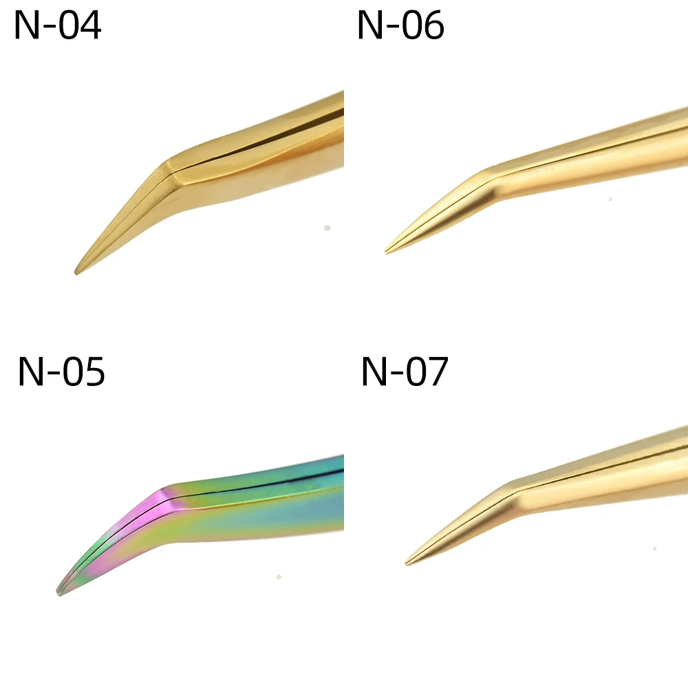 NAGARAKU szempilla kiterjesztése Csipesz Összeállítás Rozsdamentes Acél szempilla 3D Szabatos csipesz