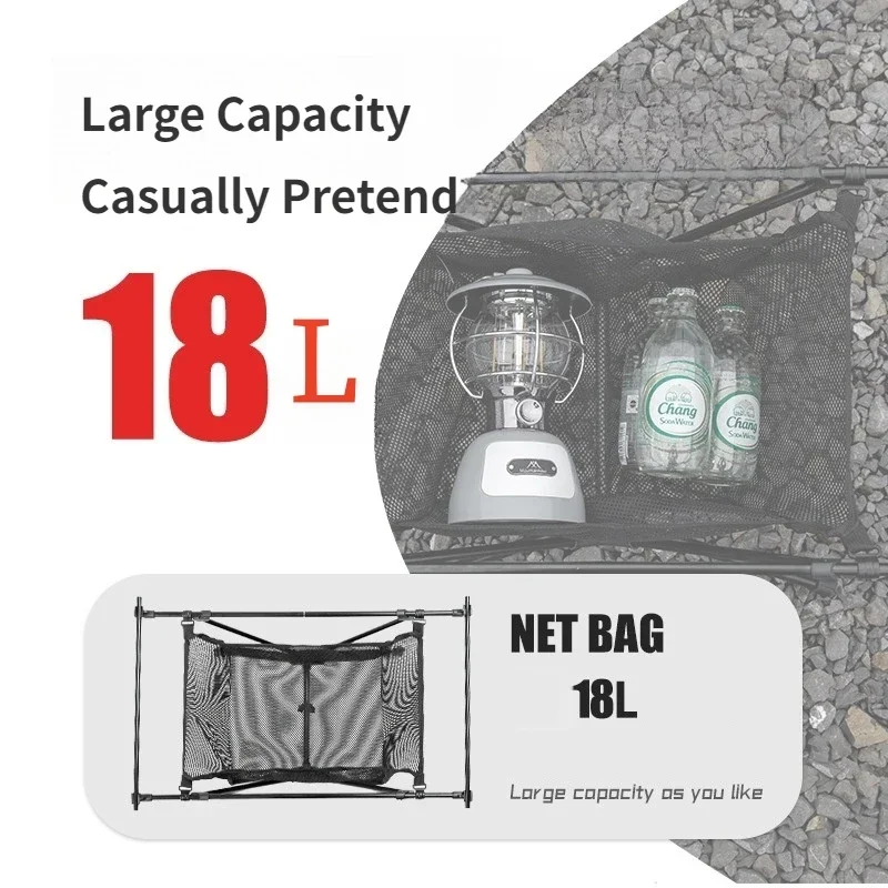 登山用ハイカー-屋外キャンプ用アルミニウム合金テーブル、ネット