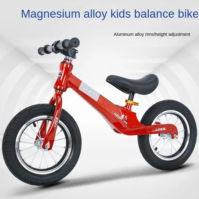 LazyChild Children's Scooter 2-6 Years Old Magnesium Alloy Toy Yo Car 12Inch Children's Comfortable Balance Car DropShipping 6