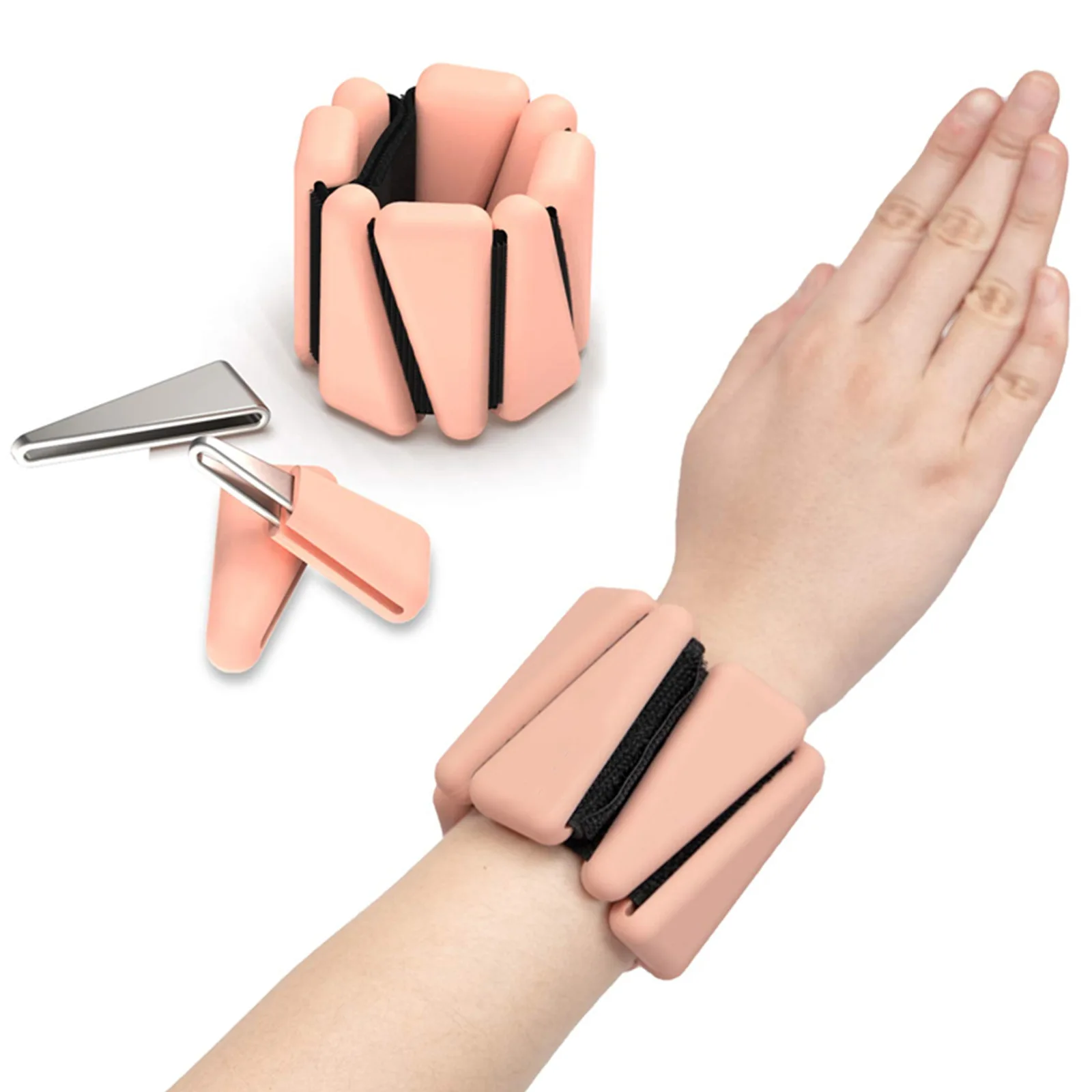 3.6lbs Fitness Exercise Triangle Silicone New Yoga Adjustable Ankle Wrist Protector Weight Bracele Jogging Sports Wristband