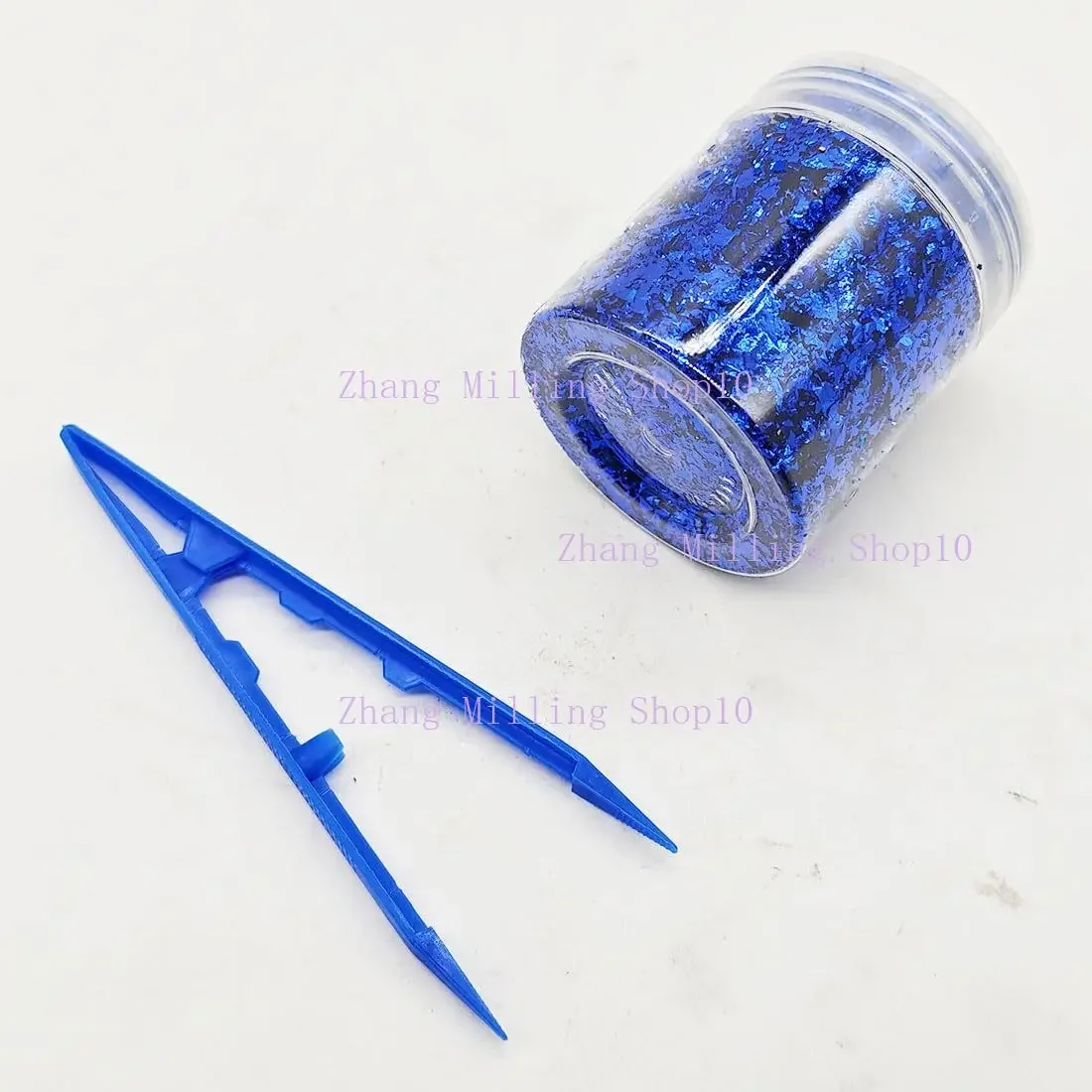 4g Chopped Carbon Fiber Short Cut Forging Color Plastic Pieces for Carbon Fiber DIY（Blue）