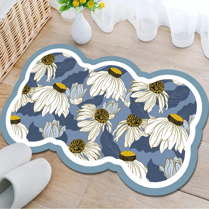 

Simple and scientific cloth mat, bathroom floor mat, bathroom anti-slip quick-drying door mat rug