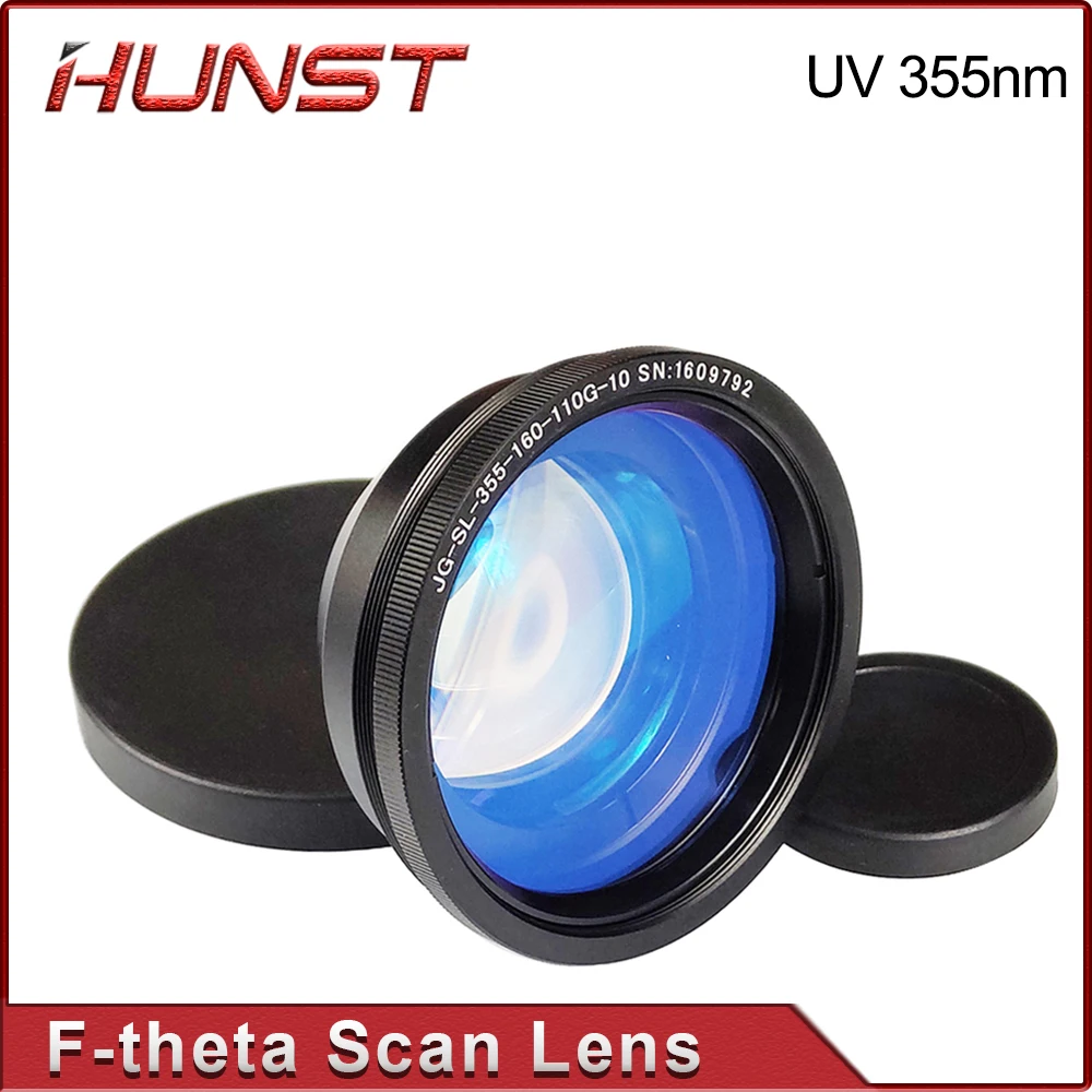 Hunst F-Theta 355nm UV 레이저 스캔 렌즈, UV 레이저 조각기용 필드 미러, 70x70mm, 110x110mm, 175x175mm, 200x200 300x300mm