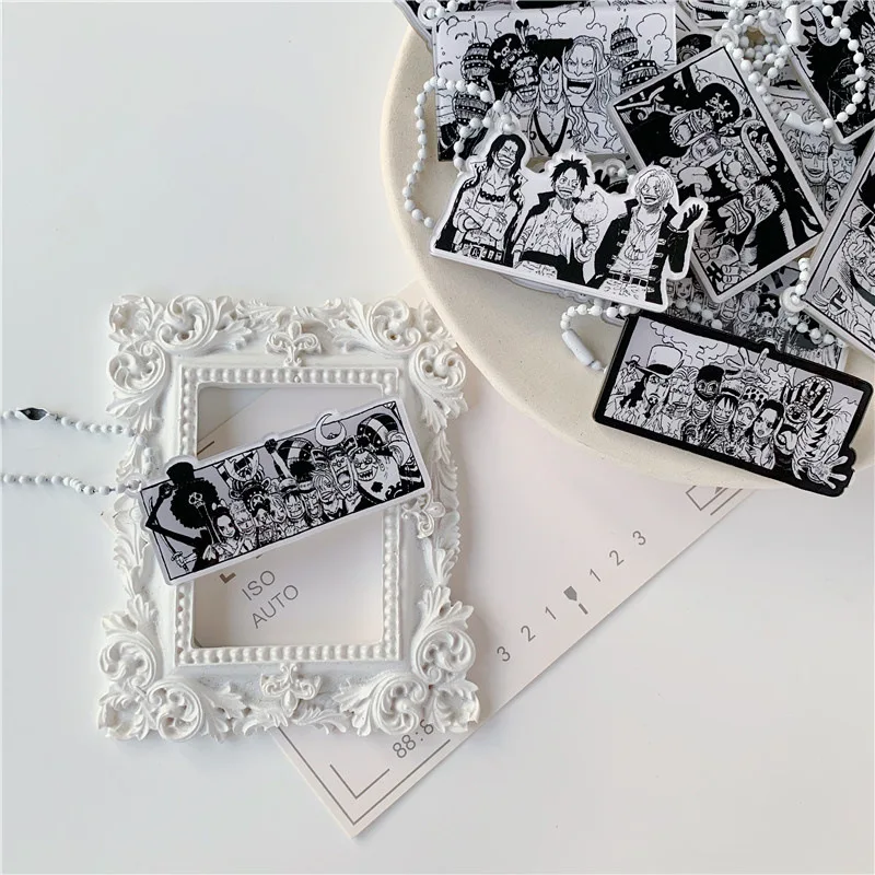 Anime ONE PIECE character Monkey D Luffy Trafalgar D Water Law acrylic keychain Chain bag ornaments Two dimensional peripheral