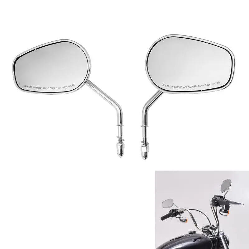 

Motorcycle 8mm Rear View Side Mirrors For Harley Touring Road King Road Glide Street Glide Electra Glide 2014-2023 2018 2016