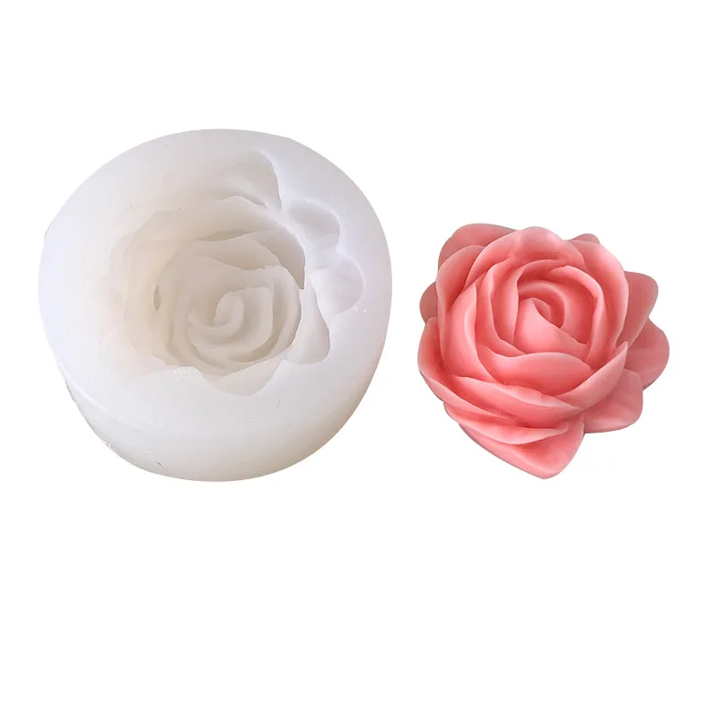 big Rose Aromatherapy Candle Silicone Mold Flower Gypsum Dropper Decoration Rose Chocolate Cake Mould Silicone Mold Cake Mold Silicone Candle Mold Aromatherapy Candle Mold Silicone Candle Molds Candle Mold Beeswax Mold