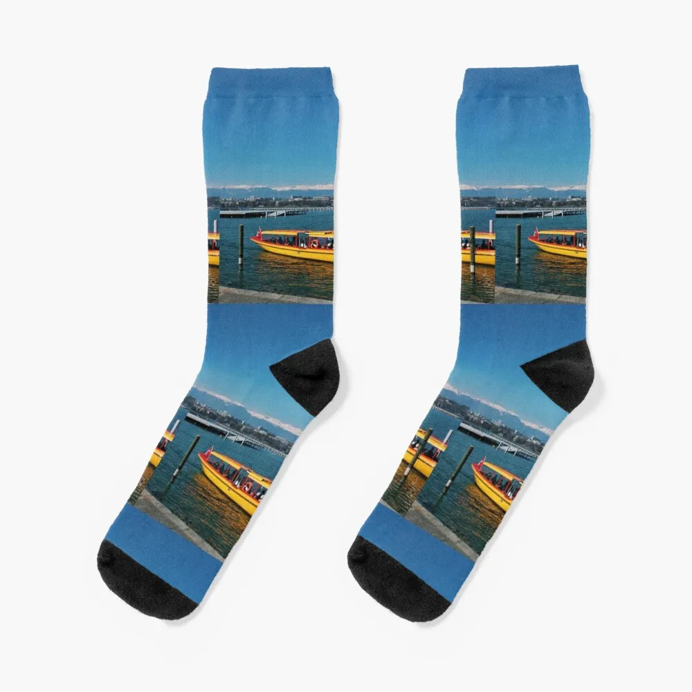 

Lake Geneva Socks snow golf compression stockings Women Socks For Women Men's