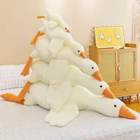 Hot 50/90/130CM Funny Goose Plush Stuffed Soft Duck Sleeping Pillow Sofa Cushion Kids Girlfriend Birthday Gift Toy 4